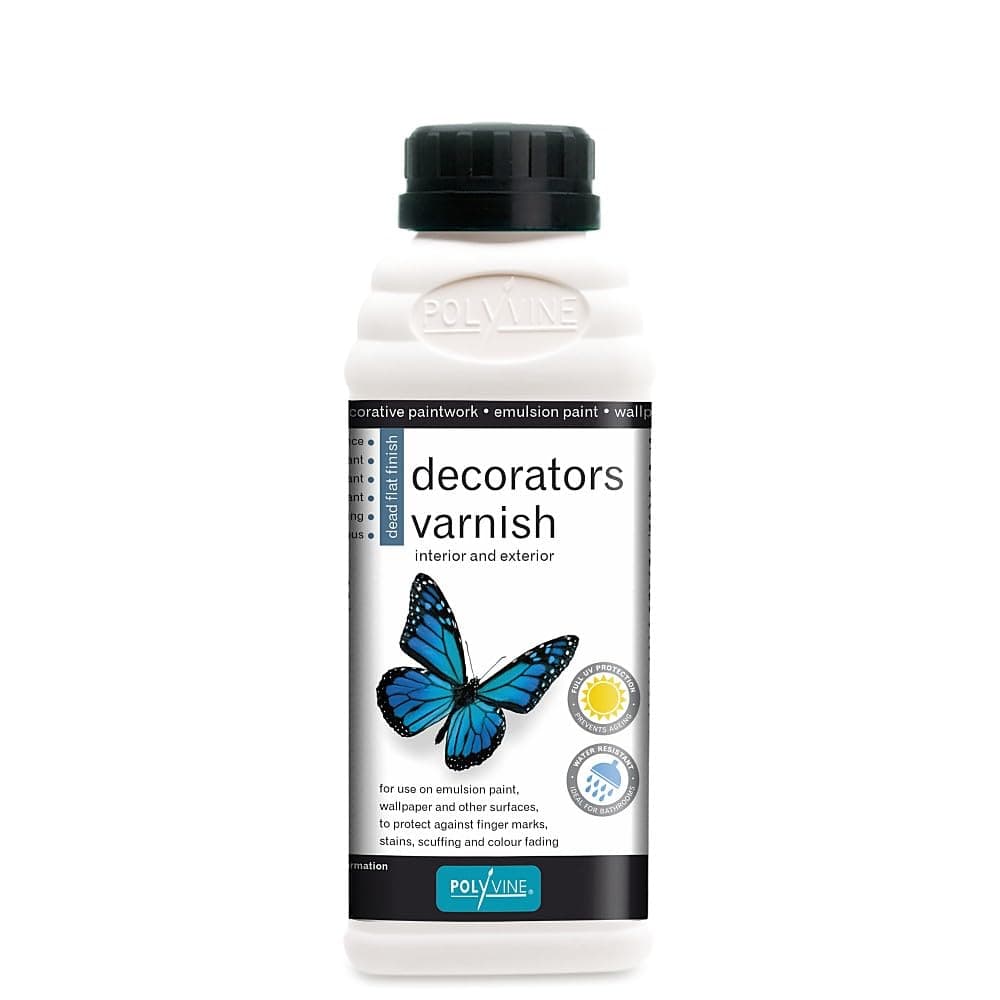 Polyvine Water Base Decorator's Dead Flat Varnish 500ml by Polyvine