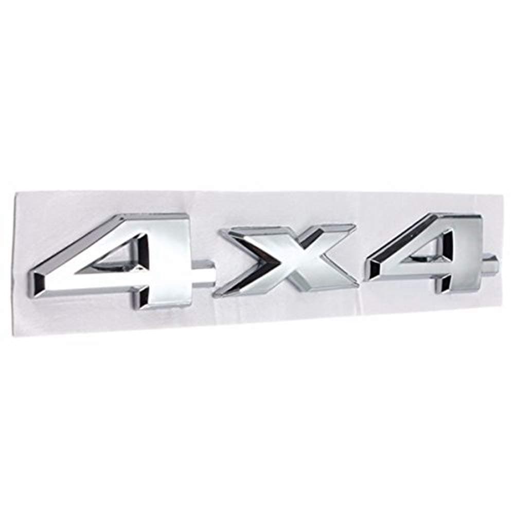 Car 3D New 4 X 4 Sticker Chrome Logo Decal Emblem compatible with compatible with Jeep Dodge Abs