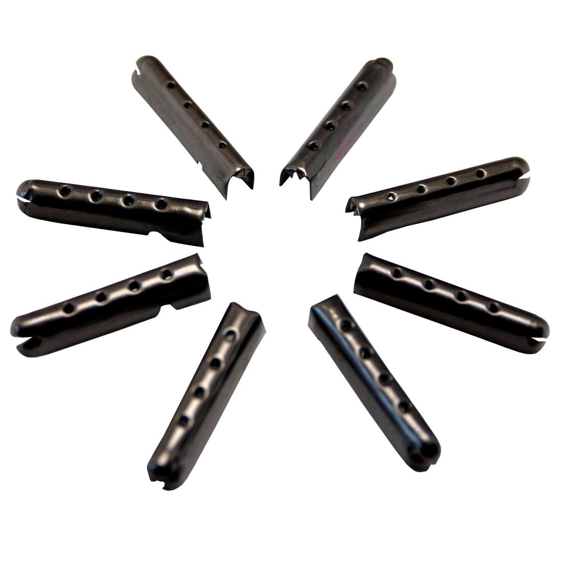 Goodlace 12/24/36/48 PCS Metal Aglets DIY Shoelaces Repair Shoe Lace Tips Replacement End Silver Black Gold Bronze