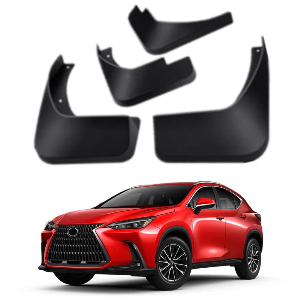 Mud Flaps Kit for 2024 Lexus NX 2022 2023 250 350 450 Hybrid F Sport Mud Splash Guard Front and Rear 4-PC Set by TOPGRIL