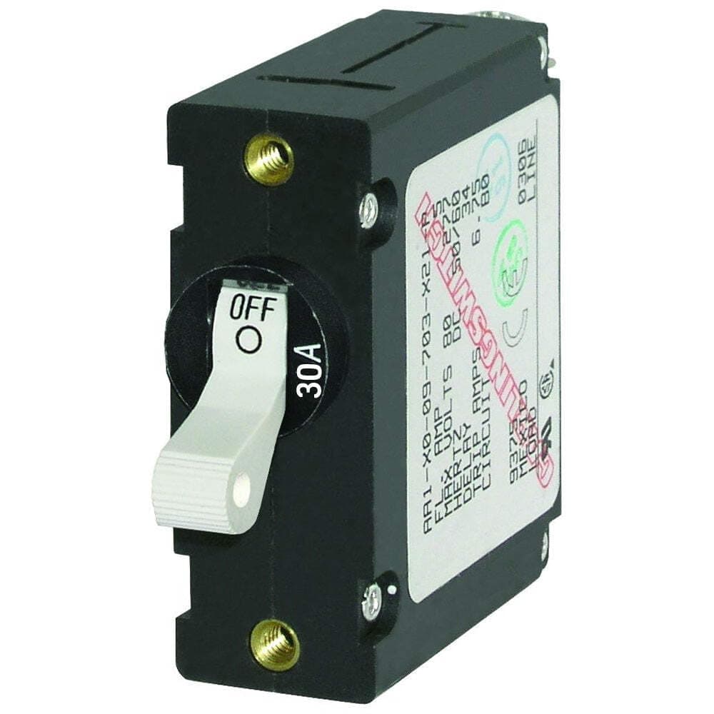 Blue Sea 7222 AC/DC Single Pole Magnetic World Circuit Breaker - 30 Amp