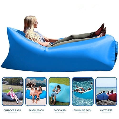 SuperAir Inflatable Lounger With Travel Bag, Perfect for Indoor or Outdoor Hangout