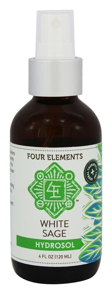 White Sage Hydrosol Four Elements Organic Herbals 4 oz Spray