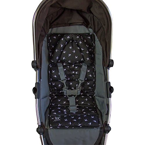 Baby Head-Snug Cushion with Bonus Mini Liner (Black Swallows)