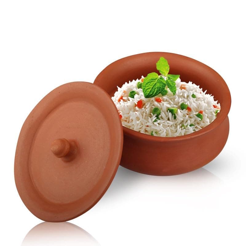 1 Liter MItti Handi - Traditional Clay Pot - Bring Home the Flavor with MItti Handi | Traditional Clay Handi | Handmade Mitti Handi
