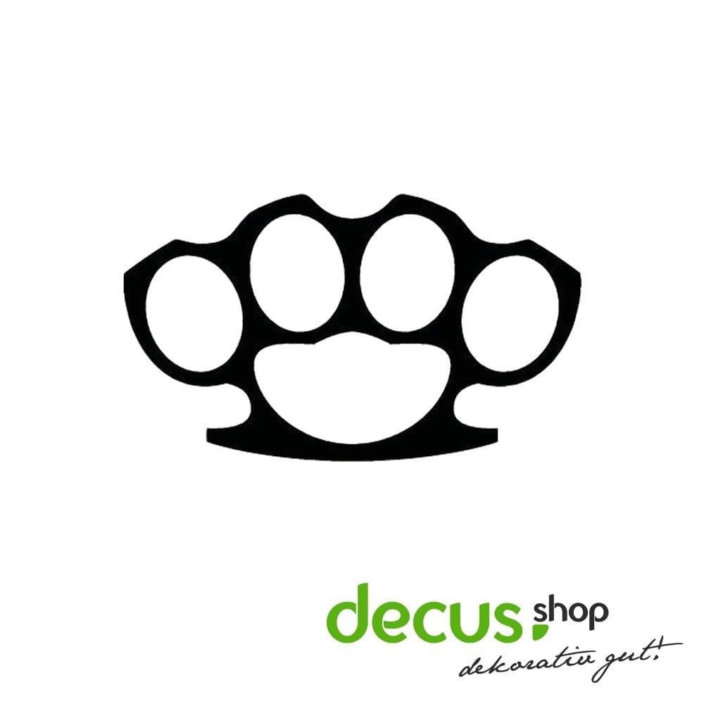 Schlagring Brass Knucles UFC MMA // Sicker Decal JDM HQ (Carbon Black)