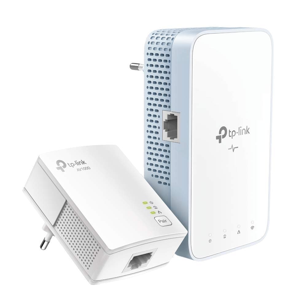 CPL WiFi AC1200 Mbps + CPL 1000 Mbps with Gigabit Ethernet Port, Kit of 2 - Ideal solution to enjoy Multi-TV service at home, compatible with all Boxs (TL-WPA7517 KIT)