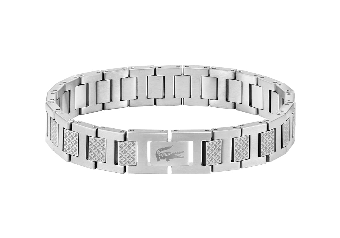 Metropole Men’s Link Bracelet – Polished Stainless Steel – Modern and Stylish Men’s Fashion Accessory