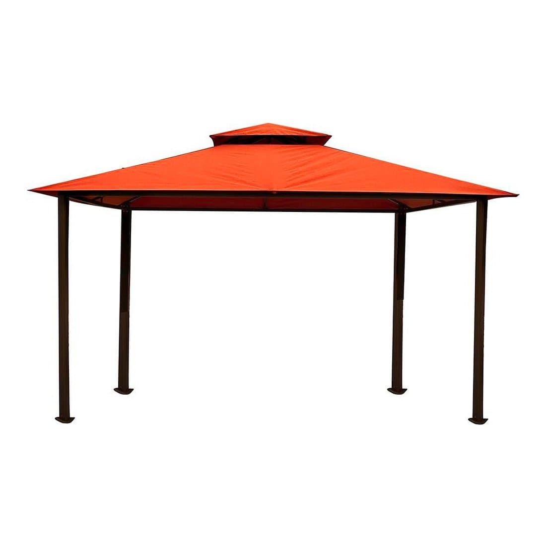 Rizzy Home STC GZ584 10 x 13 ft. Avalon Gazebo with Sunbrella Canopy (Rust Top)