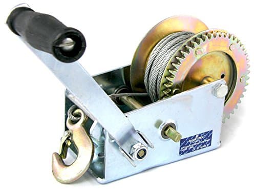Hand Winch Rope Winch Boat Winch Trailer Hand Winch – Stand Windenbock kg/2500 lbs. 10 Meter – Falon Tec 1136