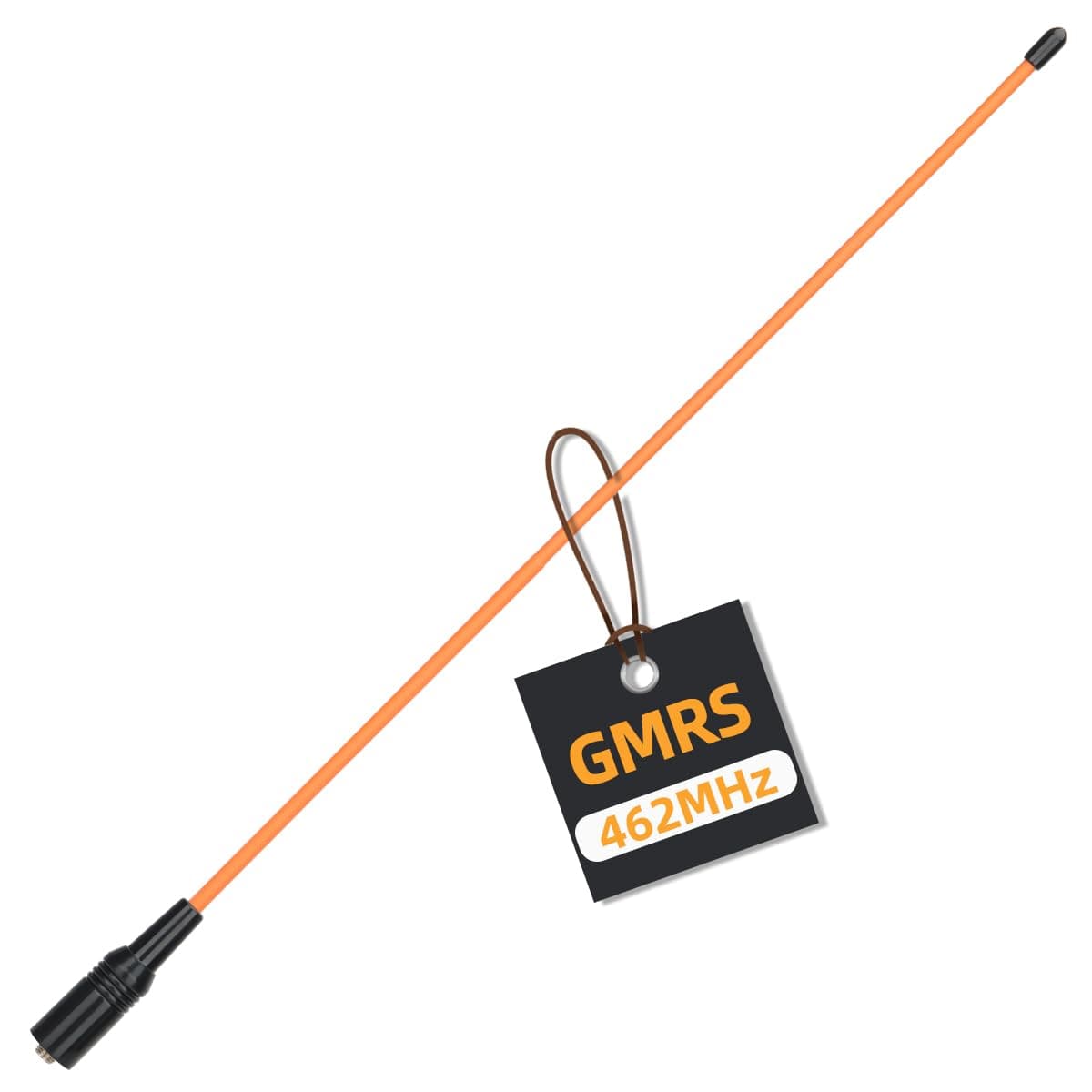 AR-771C GMRS (155/462MHz) Antenna 15.3inch Whip Antenna SMA-Female for Baofeng UV-5R UV-5G Mini GMRS GM-15Pro GM-5RH UV-5G Plus TD-H3 UV-9G Radioddity GM-30 Plus GMRS Radios(Orange)