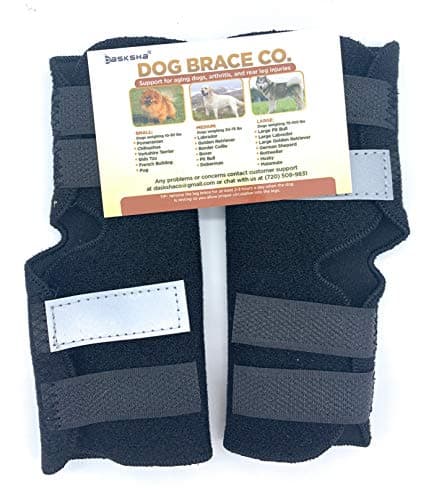 Dasksha Dog Leg Brace for Hind Leg - Check Size Guide - 2 Pack - Used as Hind Leg Support for Arthritis, Stability After Injury, Dog Hock Support
