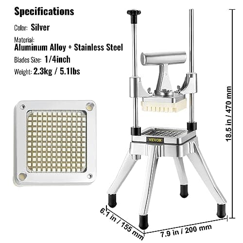 VEVOR QTJ-J002 Stainless Steel Potato Slicer