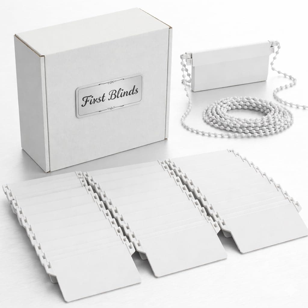 Vertical blind set 30 bottom weights and 6 meter chain 89mm (3.5 inches)-Replacement Spares