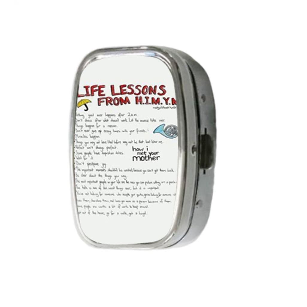 HIMYM How I Met Your Mother Custom Unique Stainless Steel Pill Box Medicine Tablet Holder Decorative Metal Organizer Dispenser Case