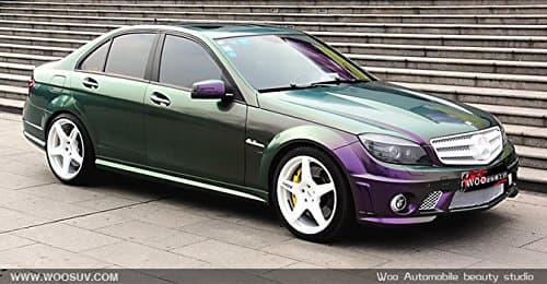 Eyes4u Chameleon MATTE Green-purple Vinyl Wrap Sticker Air Realease Bubble Free anti-wrinkle 395" x 60",33FT x 5FT