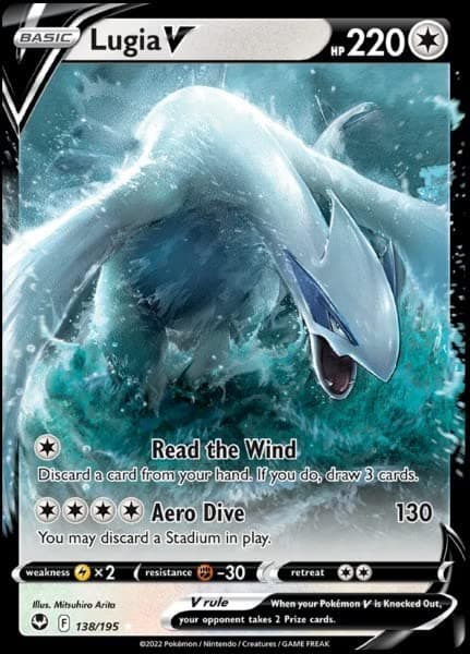 Pokemon Lugia V 138/195- Silver Tempest - Ultra Rare Card - Holo Foil