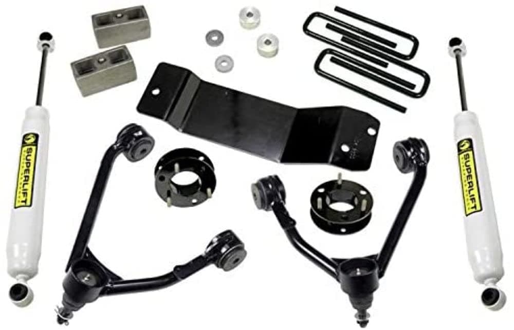RealTruck SUPERLIFT SUSPENSION 3.5" Lift Kit | Complete Lift Kit with Rear Shadow Series Shocks & Upper Control Arms | 3600 | Fits 2014-2019 Chevrolet Silverado/GMC Sierra 1500 4WD Legacy