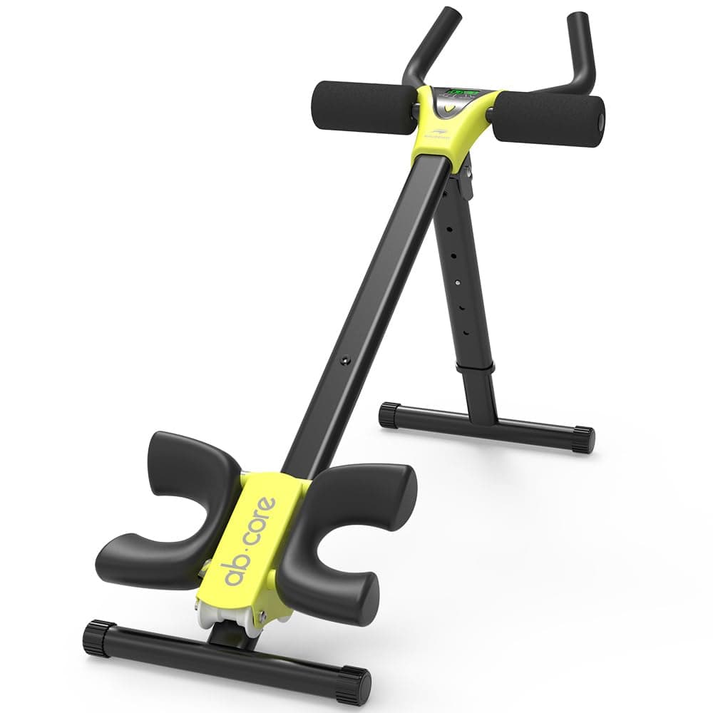 Height Adjustable Ab Trainer Abdominal Whole Body Workout Machine Waist Cruncher Core Toner Leg Thighs Buttocks Shaper with LCD Monitor AB9380