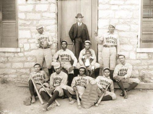 Baseball Team from Morris Brown College, Atlanta Georgia. African-American Interest. 16" X 20" Image Size Vintage Print Repro Matte Paper