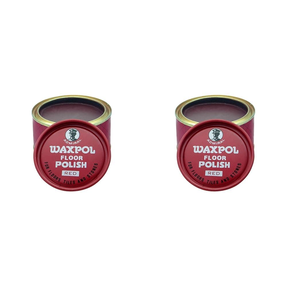 Waxpol Floor Polish Red (400g) For Sparkling Shines to your Cement Floors,Vinyl, Tiles, and other hard flooring. (Pack of 2)