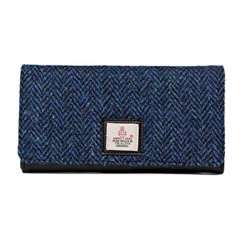 Ladies Purse in Blue Harris Tweed - Cloudberry by Maccessori