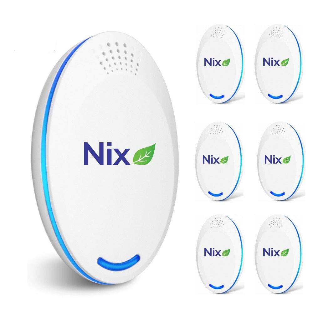 The Nix Co Ultrasonic Pest Repeller USA - 6 Pack Plug in Pest Control - Pet Child Safe - Indoor Pest Repellent - Mouse Repellent-Pest Repeller Plug in-Spider, Mosquito, Rodent, Fly, Insect, Bug, Mice