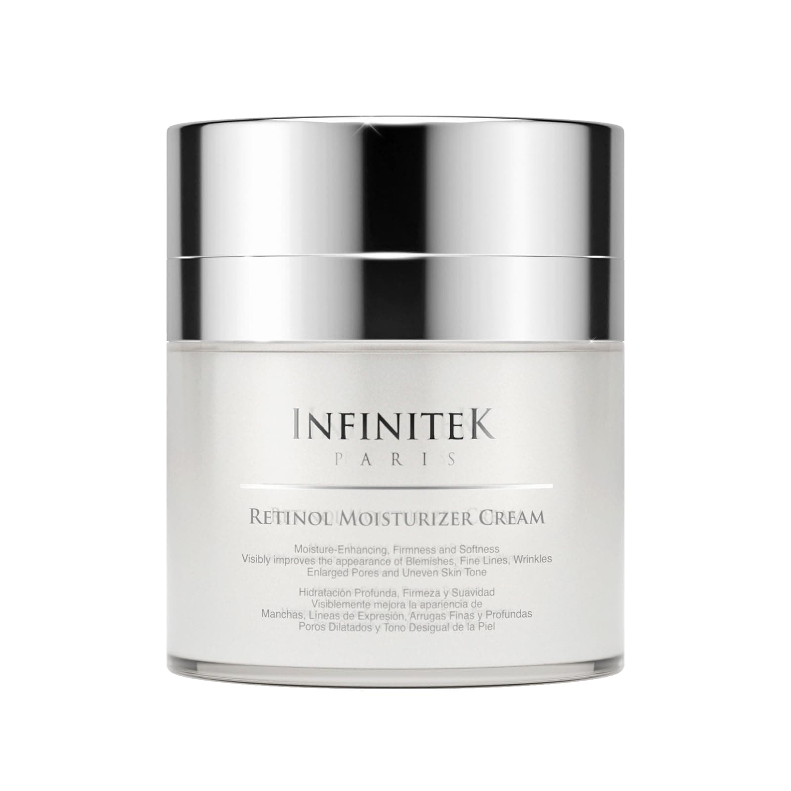 Infinitek Paris | Retinol Face Moisturizer - Night Cream | Skin Care for Galentine’s Gifts & Valentine’s Day Gifts for Women | Anti-Aging Face Cream with Collagen & Vitamin E | 1.7 oz - 50 g
