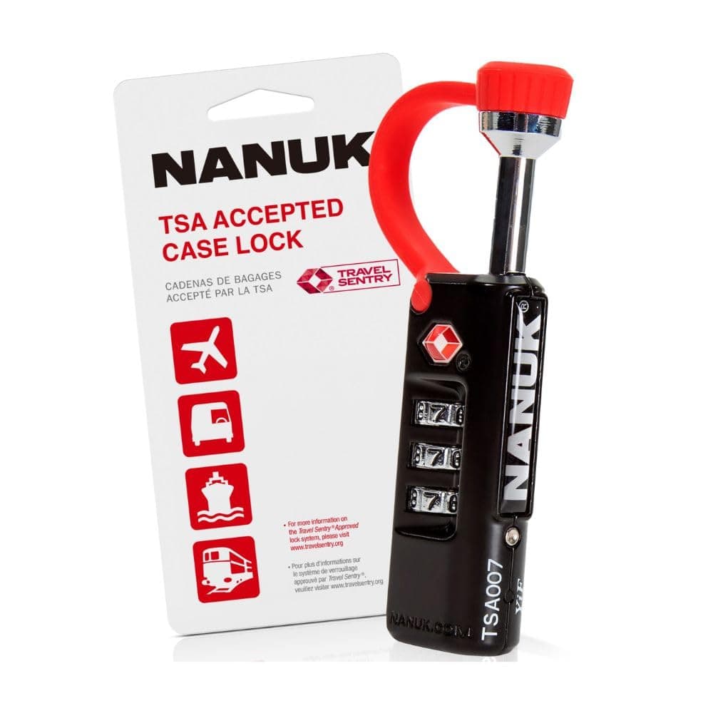 NANUK TSA-Approved Padlock – Durable and Secure Travel Padlock with Steel Shackle, Ultra-Cut Resistant and rustproof