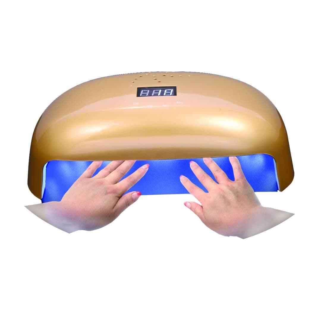 LED Nail Lamp Erosway 78w Two Hands Nail Dryer with Touch Timer Switch 10s/30s/60s/99s, Infrared Sensor, Treats LED and UV Nail Gels.(Gold)