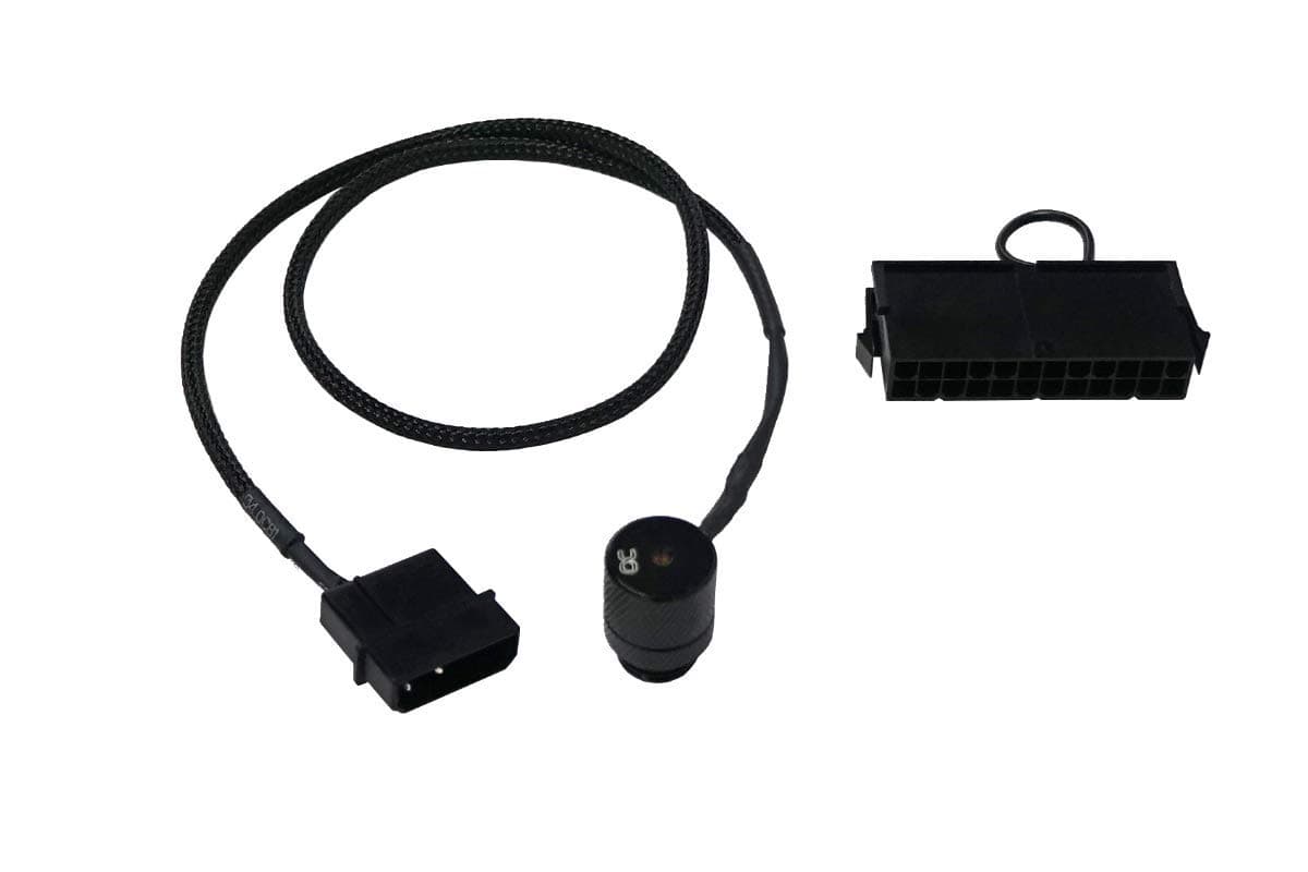 AlphacoolEiszapfen Laserfitting G1/4 Zoll AG - 4-Pin Molex Anschluss, schwarz