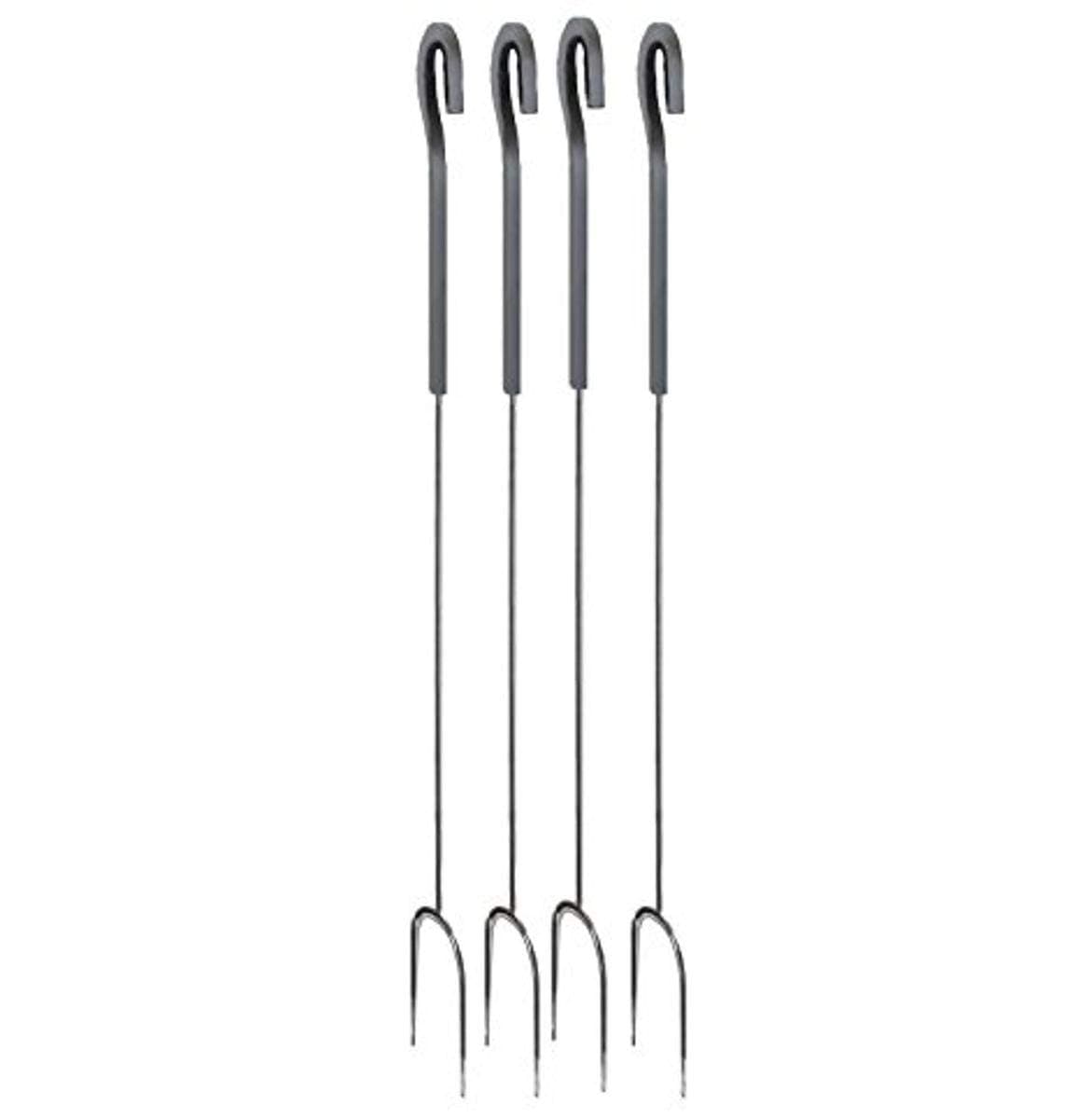 Pilgrim Home and Hearth Pilgrim 18663 Shadow Iron Roasting Fork, Set of 4