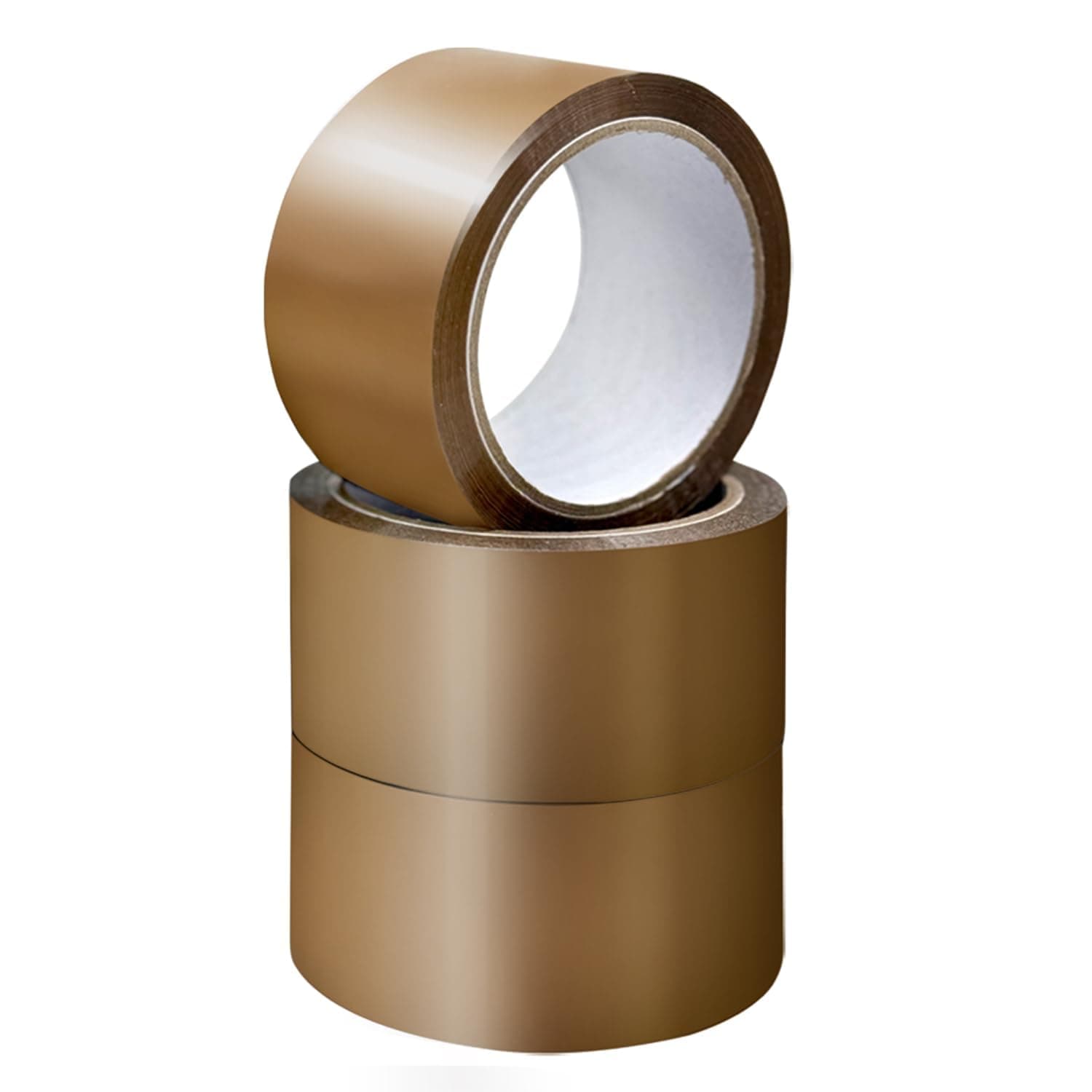 Packaging Tape, Industrial Brown Parcel Tape 3 Rolls With Low Noise - 48mm X 66m, Secure Sticky Brown Tape For Box Packaging, Moving Boxes, Packing Tape Strong For Moving House (3 rolls)
