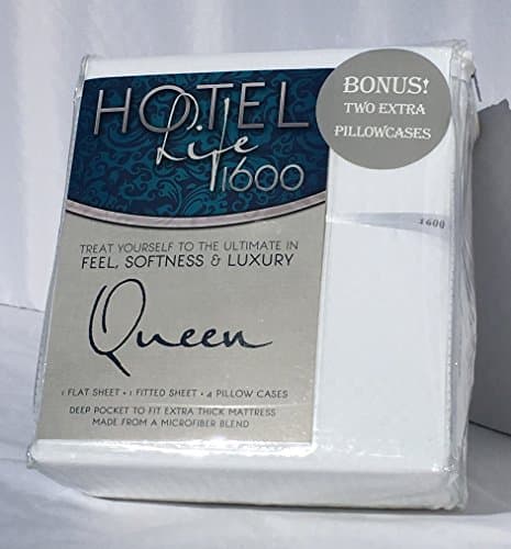 Hotel Life 1600 Sheets Queen White