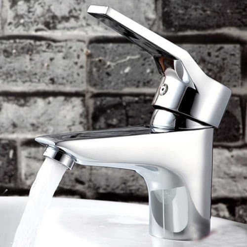 1Pcs Bar Sink Faucets Chrome Hot/Cold Mixer Water Tap Basin Kitchen Bathroom Wash Basin Faucet Bath Tall 13cm