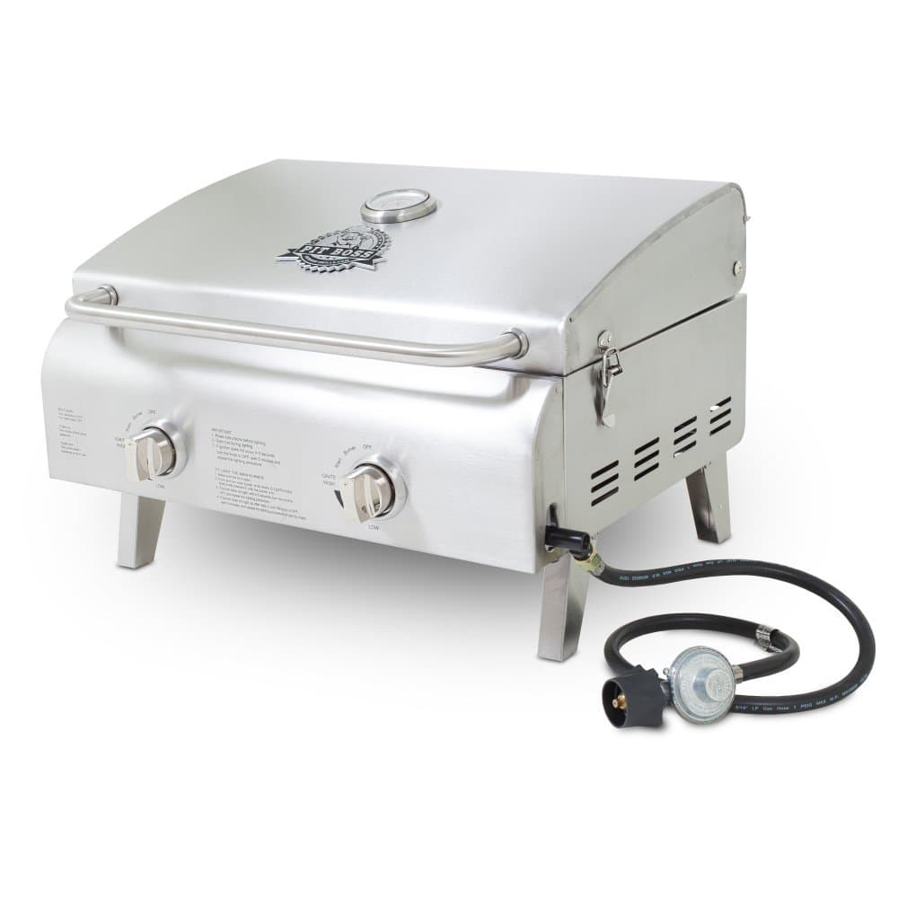 Grills 75275 Stainless Steel Two-Burner Portable Grill