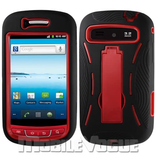 Black/red Fashionable Perfect Silicone Case Protector Cover Hybrid Case for Samsung Admire(r720)