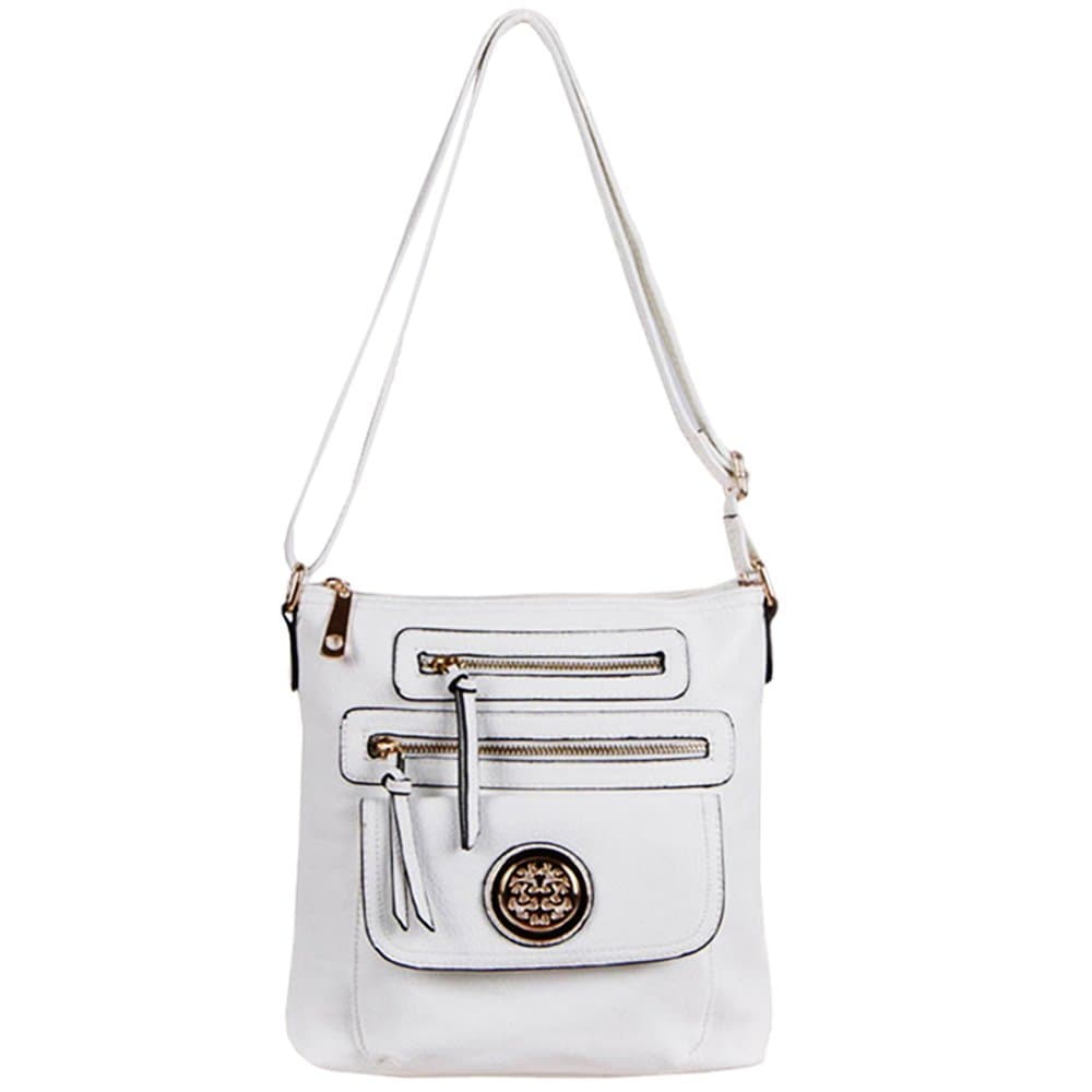 Designer Fortune Leaf Flora Logo Pockets Cross-body L Messenger Handbag Bag