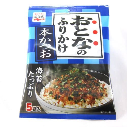 Katsuo Furikake Bonito Rice Seasoning by Nagatanien 12.5g (Case of 4)