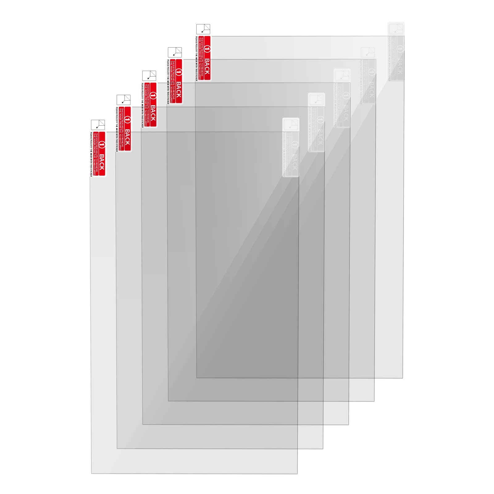 KOYOFEI 5PCS Screen Protector for Elegoo Saturn 3, Saturn 4, 3D Printer Wear-Resistant Leak-Proof Screen Protector Film for Elegoo Saturn 3, Saturn 3 Ultra, Saturn 4 Ultra Resin LCD 3D Printers