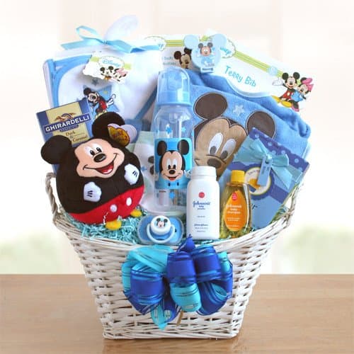 Best Mickey Mouse Boy’s Baby Gift Basket: A Complete Set of Baby Supplies for Baby Showers and Gifts