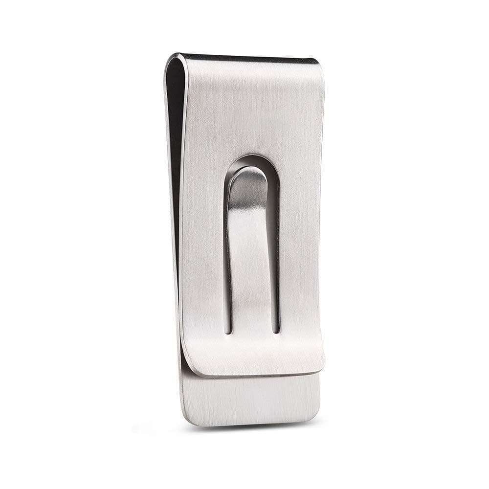 NUBARKO Solid Titanium Money Clip Wallet Credit Card Holder for Men Women Minimalist Slim Cash Wallet Birthday Gifts Christmas Stocking Stuffers Valentine's Day Gift Anniversary for Him Her