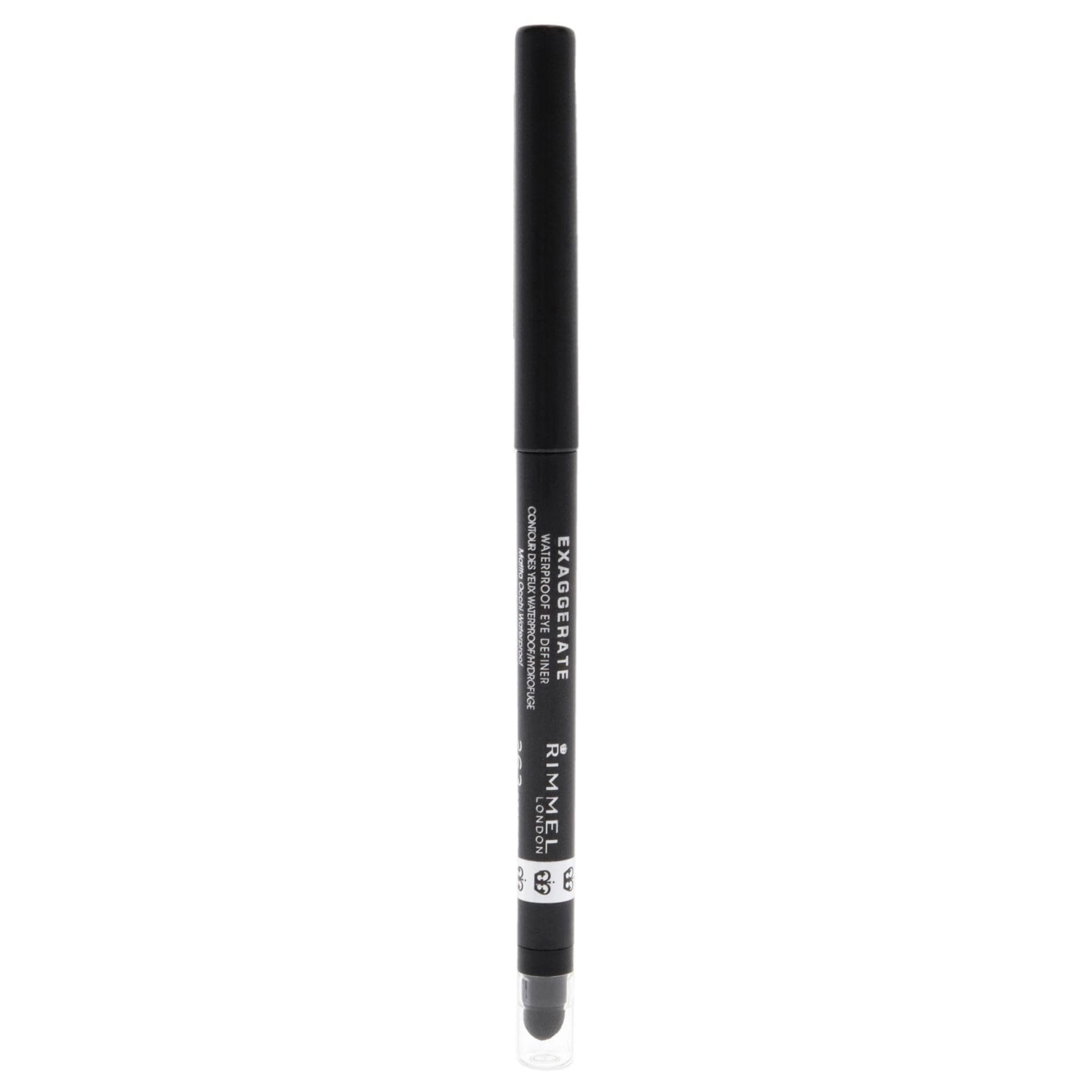 London Exaggerate Eye Definer Crayon Waterproof - 263 Starlit Black Eyeliner Women 0.01 oz