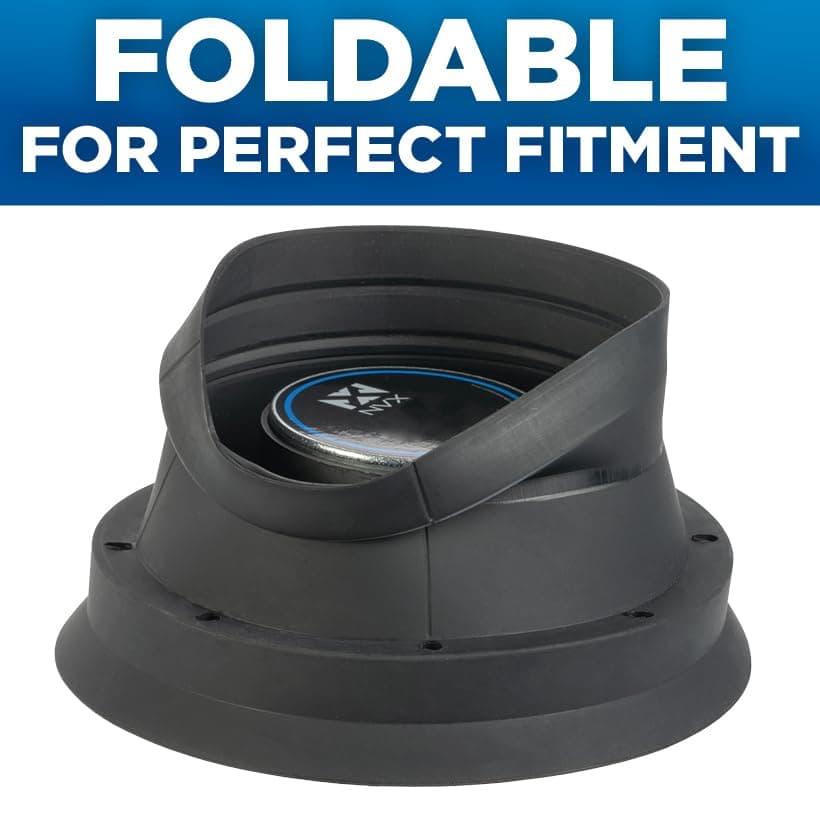 NVX XBAF65 2-Piece 6.5" or 6.75" Weatherproof Silicone Rubber Speaker Baffle Kit