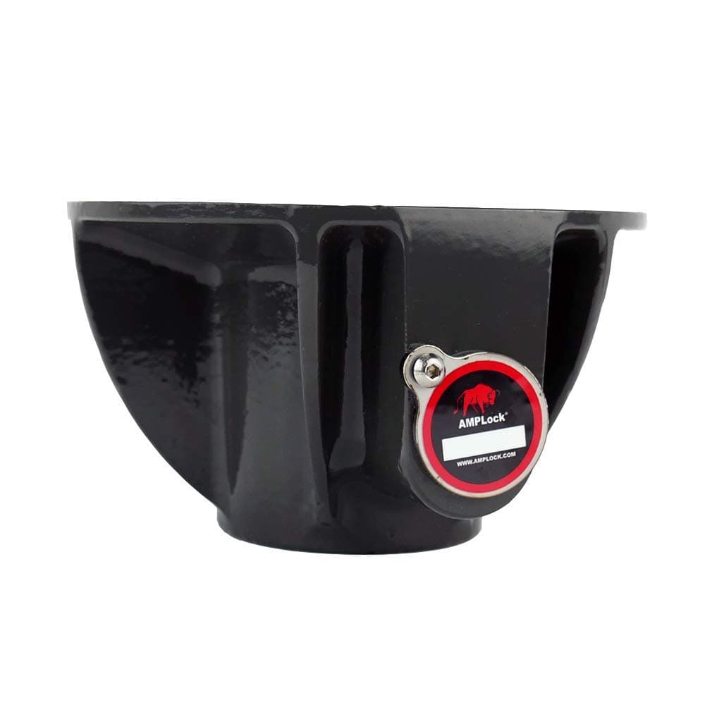 AMPLockU-LPCVR Heavy Duty 5th Wheel Lock, Patented Cylinder Lock, Travel Trailer Security Conical 5th Wheel Lock, Reliable Heavy Duty 5th Wheel Lock, Anti Theft Trailer Protection & Security