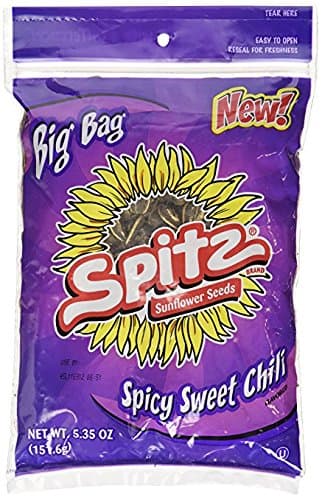 Spitz Spicy Sweet Chili Sunflower Seeds, 5.35 - Ounces (Pack of 9)