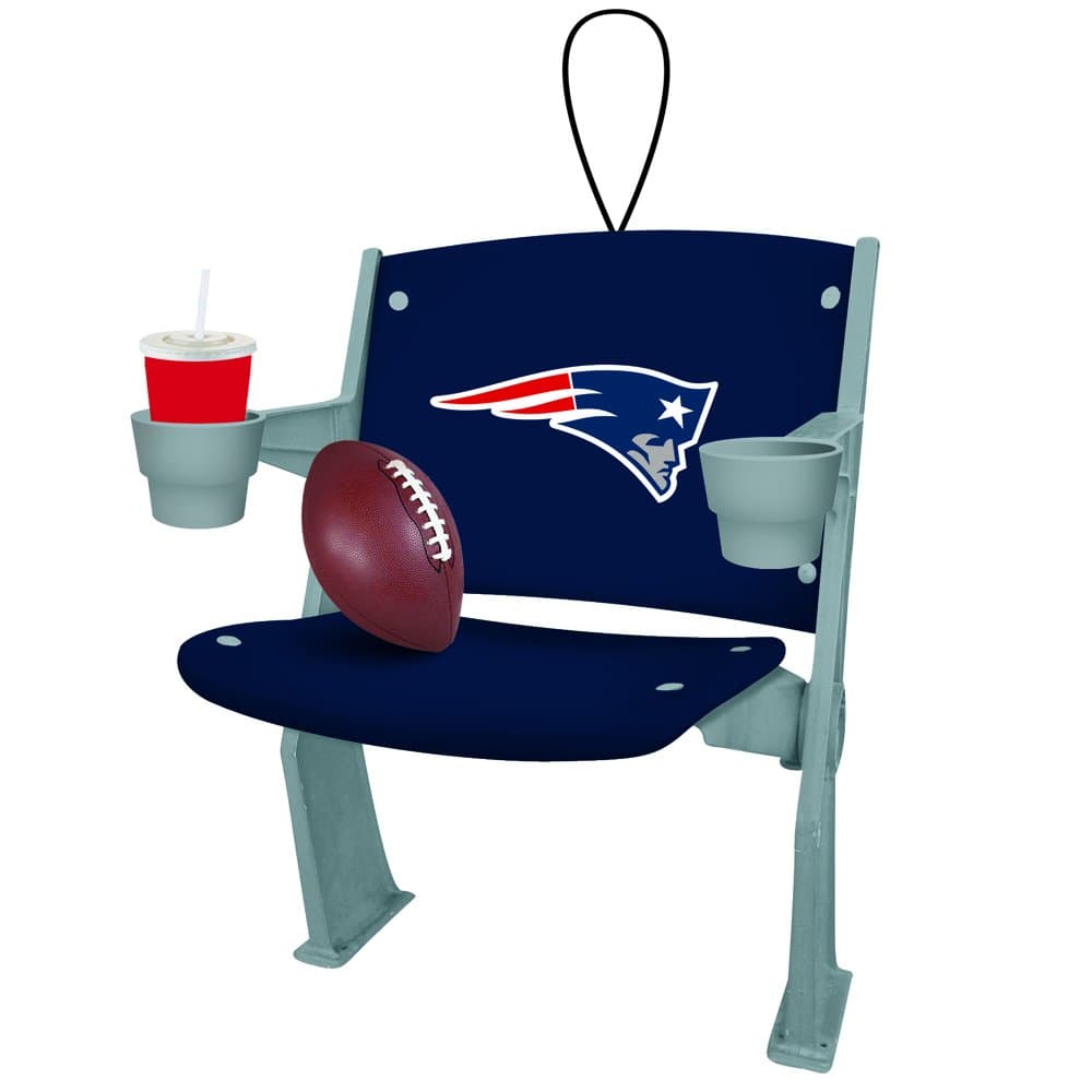 New England Patriots Official NFL 4 inch x 3 inch Stadium Seat Ornament