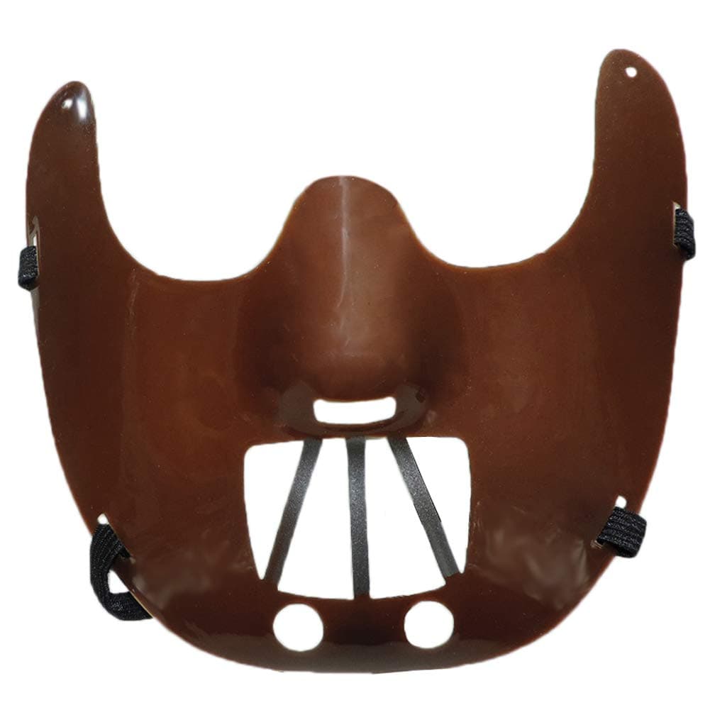 Cannibal Hannibal Plastic Restraint Costume Muzzle Mask w/Elastic Strap