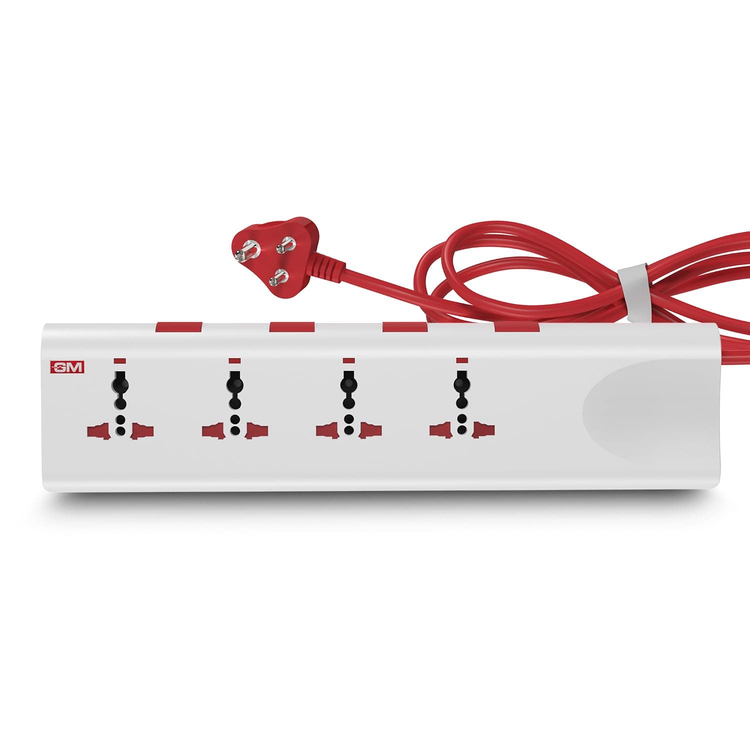 3061 E-Book Power Strip | 4 Universal Sockets + Individual Switches | 2m Heavy-Duty Cord | Thermal Trip Overload Protection | LED Indicator | Child Safety Shutters