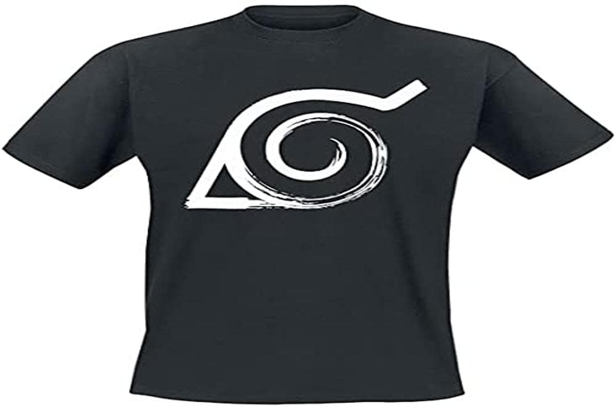 ABYSTYLENaruto Shippuden - Konoha T-Shirt Black